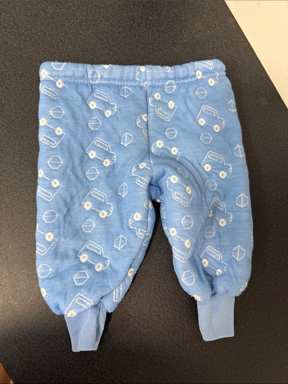 Blue Baby Pants with Car Print 80’s 90’s